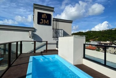 Apto com piscina, 2 dormit�rios para at� 7 pessoas